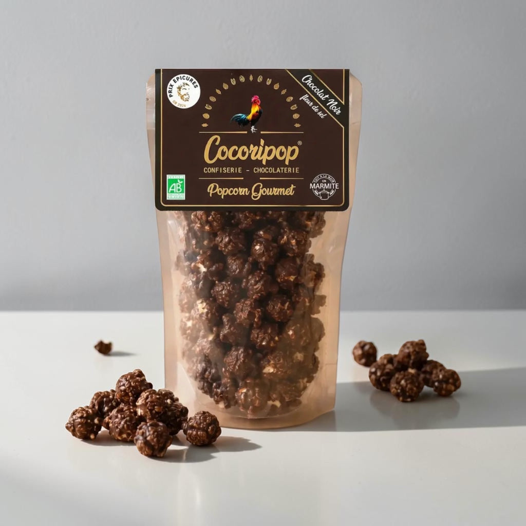 Popcorn Chocolat Noir & Fleur de Sel BIO – Cocoripop