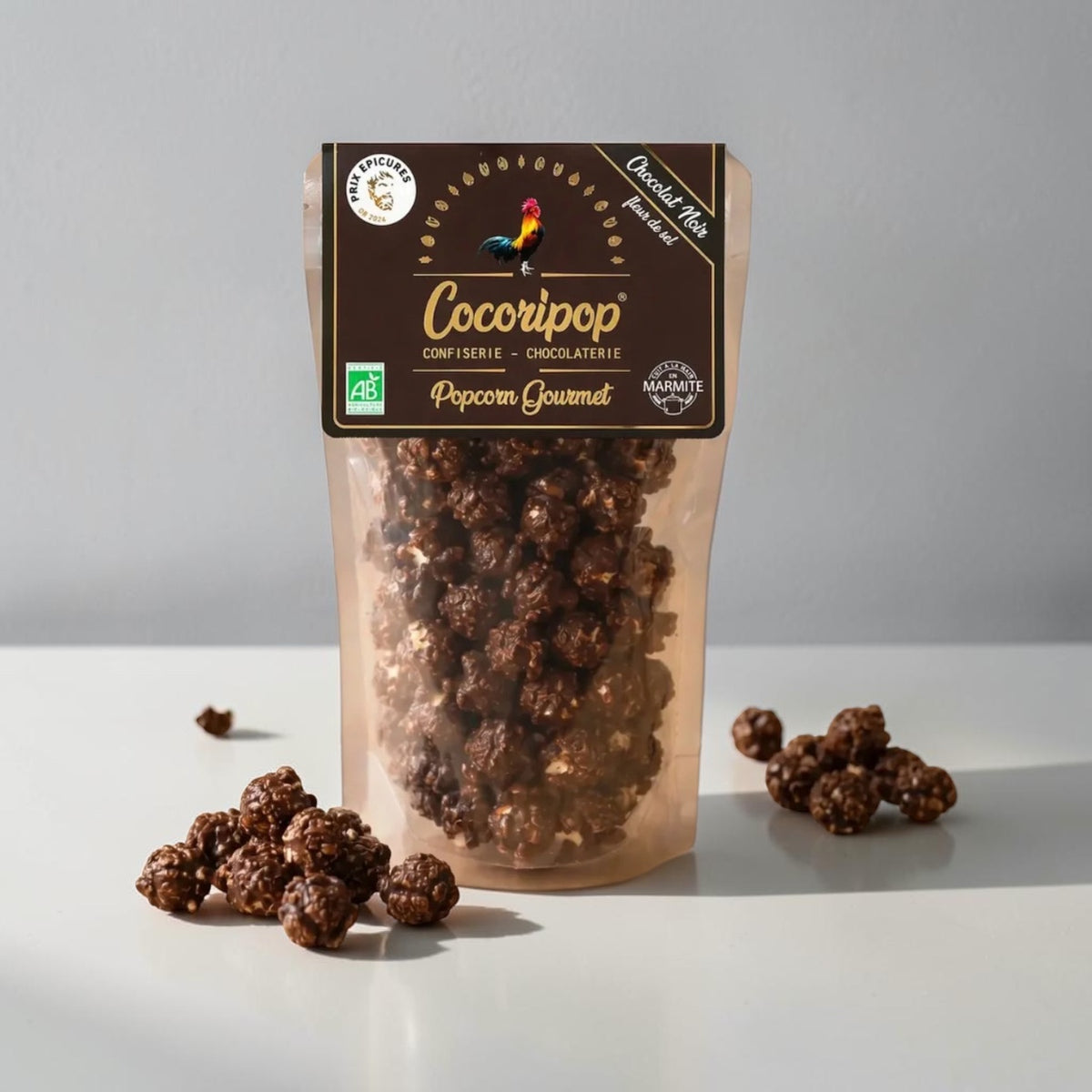 Popcorn Chocolat Noir & Fleur de Sel BIO – Cocoripop