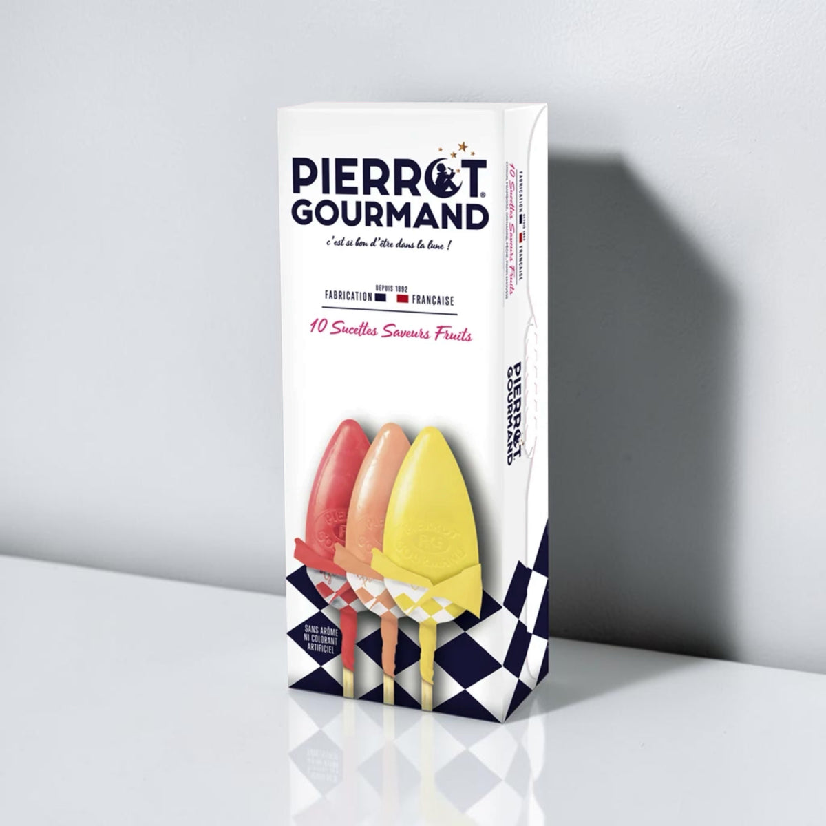 Étui de 10 Sucettes aux Fruits – Pierrot Gourmand