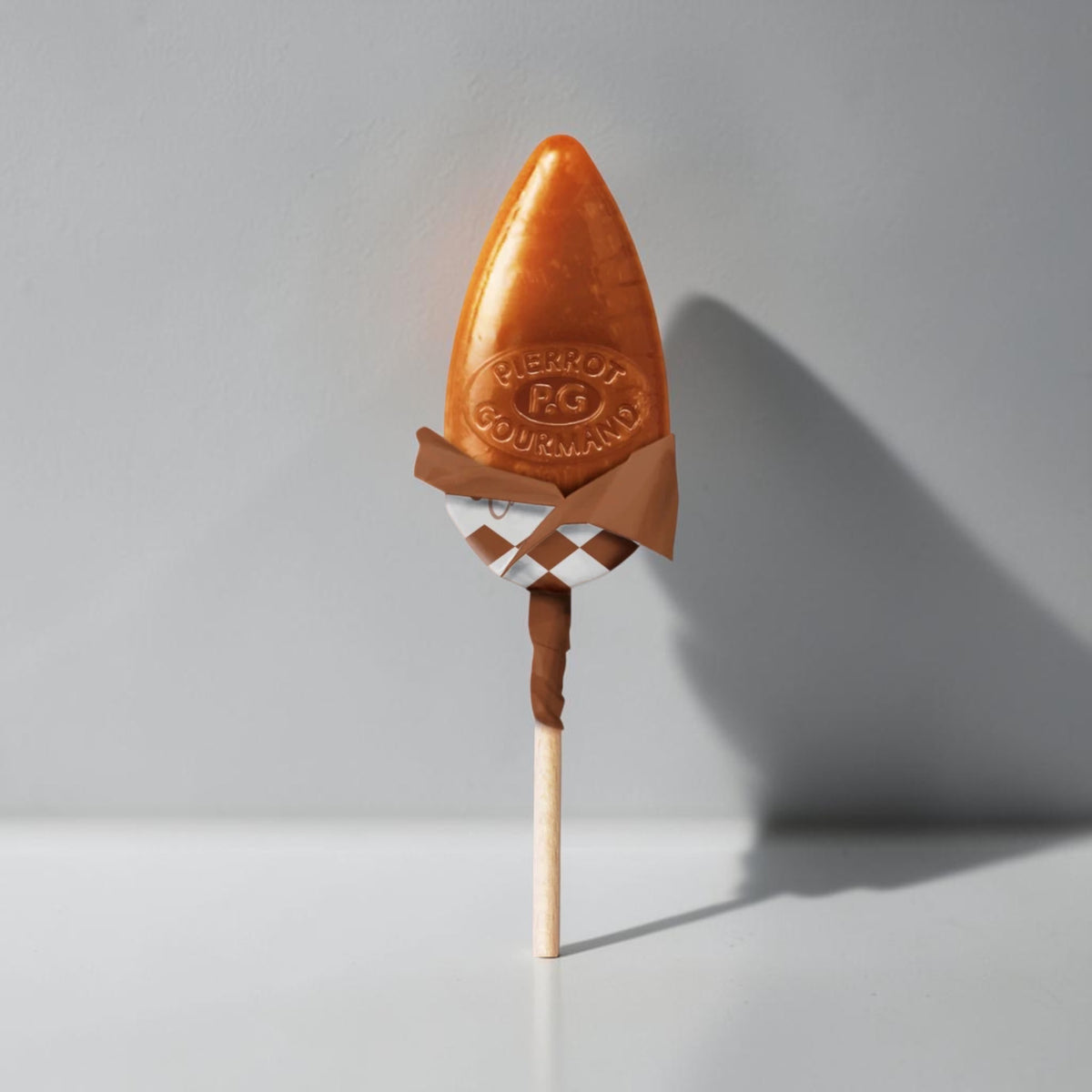 Étui de 10 Sucettes Caramel au Lait Frais – Pierrot Gourmand