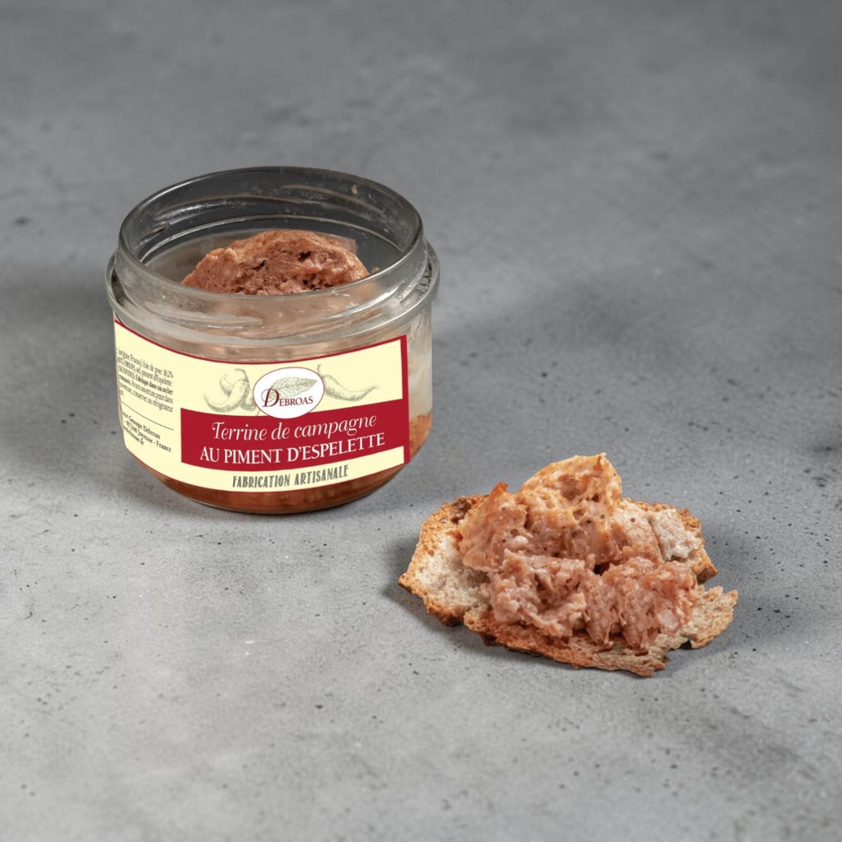 Terrine de Campagne au Piment d’Espelette – 180 g