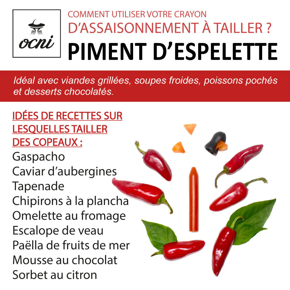 Crayon d’Assaisonnement Piment d’Espelette BIO – OCNI