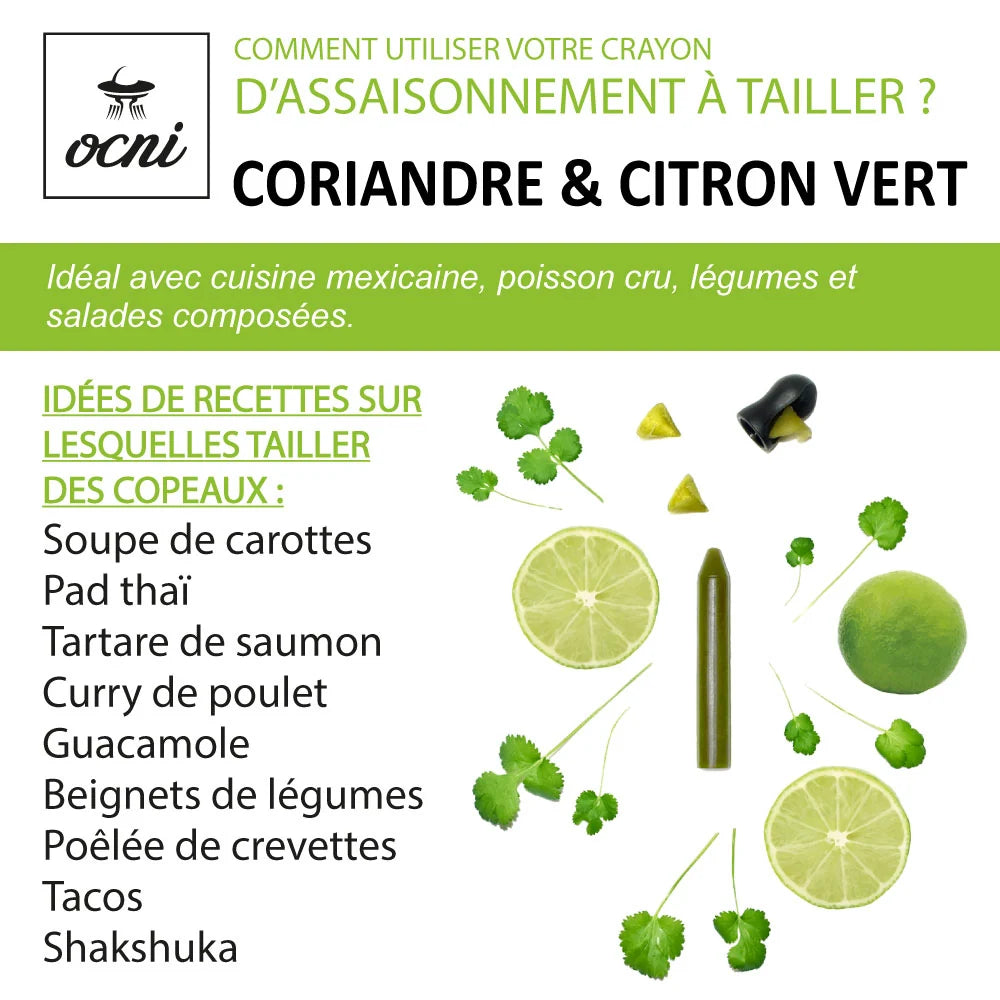 Crayon d’Assaisonnement Coriandre & Citron Vert BIO – OCNI