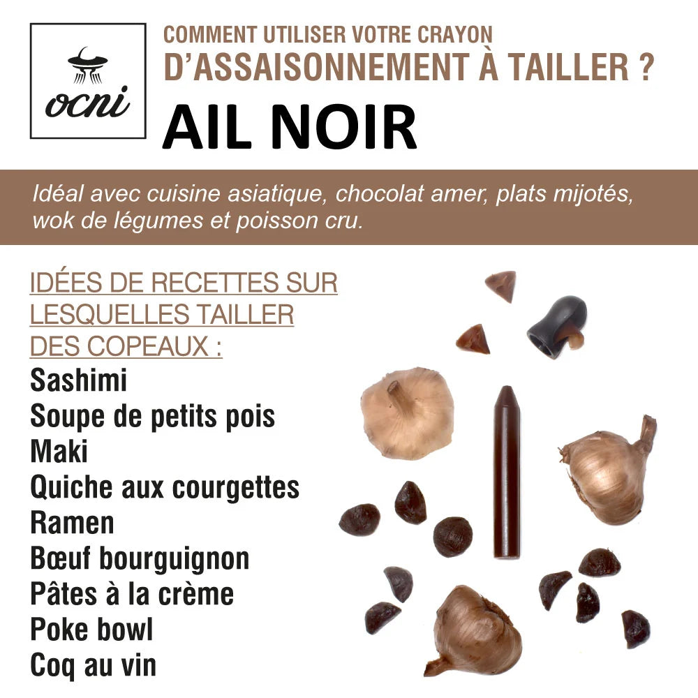 Crayon d’Assaisonnement Ail Noir BIO – OCNI