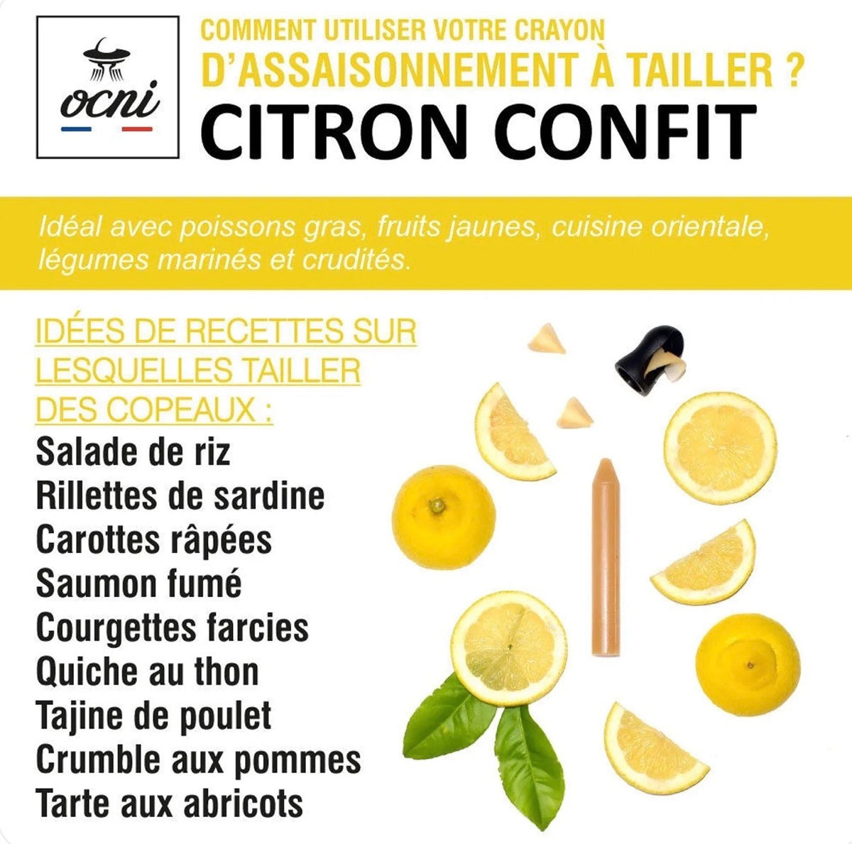 Coffret 3 Crayon à Tailler - Balsamique Framboise, Citron Confit et Truffe Noire