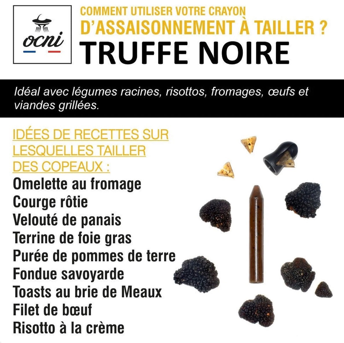 Coffret 3 Crayon à Tailler - Balsamique Framboise, Citron Confit et Truffe Noire